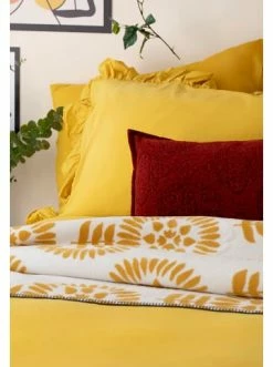 Auslauf 😀 Heimtextilien BELLA MAISON Bettwasche Brenta In Mustard Yellow Günstig Kaufen 🛒 -bella-maison Verkaufsladen bella maison bettwasche brenta in mustard yellow 3