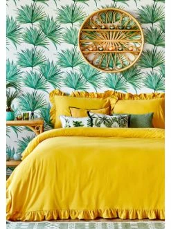 Auslauf 😀 Heimtextilien BELLA MAISON Bettwasche Brenta In Mustard Yellow Günstig Kaufen 🛒 -bella-maison Verkaufsladen bella maison bettwasche brenta in mustard yellow 4