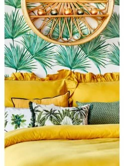 Auslauf 😀 Heimtextilien BELLA MAISON Bettwasche Brenta In Mustard Yellow Günstig Kaufen 🛒 -bella-maison Verkaufsladen bella maison bettwasche brenta in mustard yellow 5