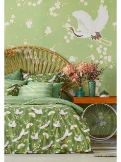 Bester Verkauf ⌛ Heimtextilien BELLA MAISON Bettwäsche Set 100% Baumwolle, Renforce In Grün Günstig Kaufen 🛒