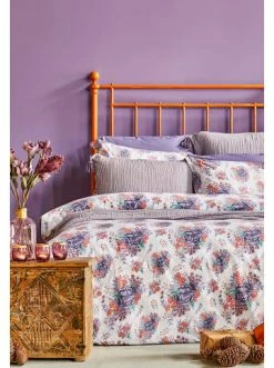 Am billigsten 🔥 Heimtextilien BELLA MAISON Bettwäsche-Set (2-tlg.) Isabel In Lila Günstig Kaufen 👏