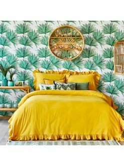 Großhandel 🌟 Heimtextilien BELLA MAISON Bettwäsche-Set "Brenta" In Gelb Günstig Kaufen 🔔