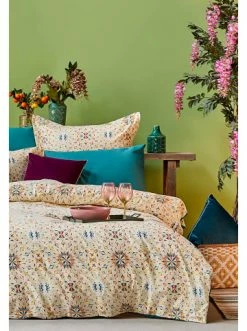 Aktion ❤️ Heimtextilien BELLA MAISON Bettwäsche Set In Grün Günstig Kaufen ❤️