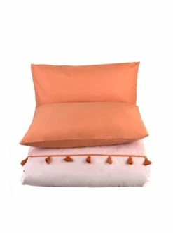 Großhandel 😀 Heimtextilien BELLA MAISON Bettwäsche Set Tanora In Lachs Günstig Kaufen 🧨 -bella-maison Verkaufsladen bella maison bettwasche set tanora in lachs 2