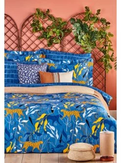 Brandneu 💯 Heimtextilien BELLA MAISON Bettwasche Trellis In Dark Blue Günstig Kaufen 🎉