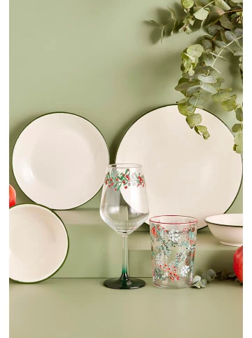 Auslauf 🌟 Küche BELLA MAISON Dessertteller Allure In White-green Günstig Kaufen 😉 2 Auslauf 🌟 Küche BELLA MAISON Dessertteller Allure In White-green Günstig Kaufen 😉 – Bild 2