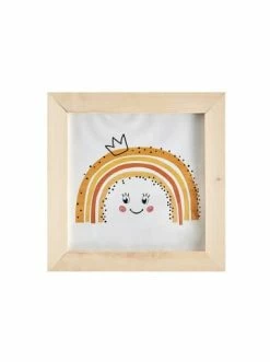 Blitzangebot 🤩 Dekoration BELLA MAISON Gerahmtes Poster Baby Rainbow In Light Brown Günstig Kaufen 🎉