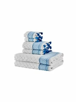 Coupon 🎁 Bad BELLA MAISON Handtücher Set 6-teilig Karma In Blau Günstig Kaufen 👍