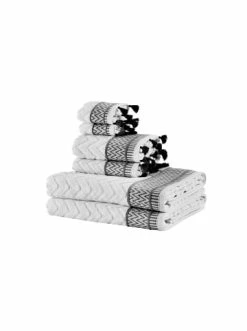 Großhandel ✔️ Bad BELLA MAISON Handtücher Set 6-teilig Karma In Schwarz Günstig Kaufen ⭐