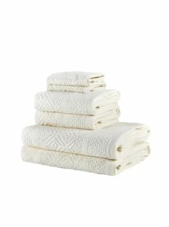 Bestes Angebot ⭐ Bad BELLA MAISON Handtuchset Helena In Altweiss Günstig Kaufen 👏