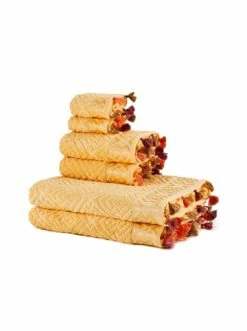 Bester Verkauf 😀 Bad BELLA MAISON Handtuchset Mosaic In Gelb Günstig Kaufen ❤️