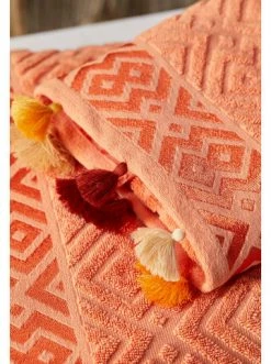 Budget ⌛ Bad BELLA MAISON Handtuchset Mosaic In Lachs Günstig Kaufen 🎉 -bella-maison Verkaufsladen bella maison handtuchset mosaic in lachs 2