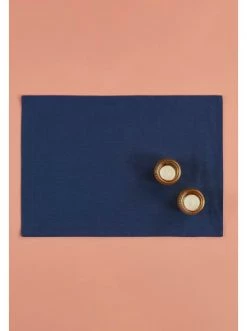 Besorgen ⌛ Küche BELLA MAISON Platzsets Paula In Dunkel Blau Günstig Kaufen 🎁