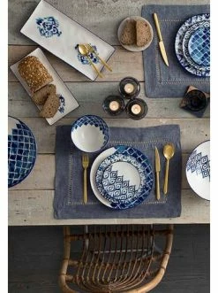 Bestpreis 👏 Küche BELLA MAISON Salatschüsseln Blue Tile, Salatteller Groß In Blau Günstig Kaufen 👍 -bella-maison Verkaufsladen bella maison salatschusseln blue tile salatteller gross in blau 2