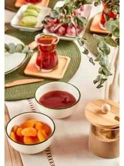 Aktion 🎉 Küche BELLA MAISON Schüssel Allure In White-green Günstig Kaufen 🥰 -bella-maison Verkaufsladen bella maison schussel allure in white green 9