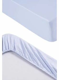 Coupon 🧨 Heimtextilien BELLA MAISON Spannbettlaken Basic In Hellblau Günstig Kaufen 😀