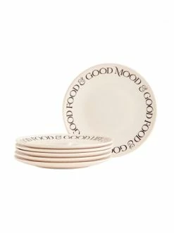 Rabatt 🔔 Küche BELLA MAISON Speiseteller 6-teilig Motto In Black-white Günstig Kaufen ⭐