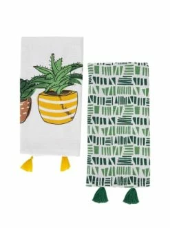 Budget ⭐ Küche BELLA MAISON Spül- & Geschirrtücher 2er-Set Evergreen Geschirrtücher In Grün Günstig Kaufen 👍