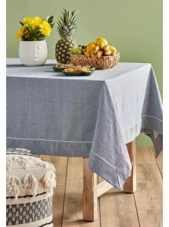 Am billigsten 😉 Küche BELLA MAISON Tischdecke Basic In Dunkel Blau Günstig Kaufen 👍