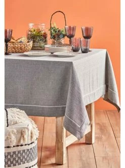 Am billigsten 🥰 Küche BELLA MAISON Tischdecke Basic In Schwarz Günstig Kaufen ❤️