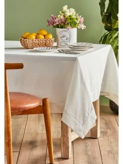 Bestes Angebot 🔔 Küche BELLA MAISON Tischdecke Basic In Weiss Günstig Kaufen 🎁